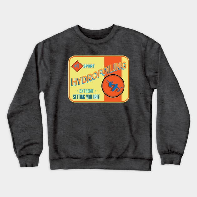 Hydrofoiling patch Crewneck Sweatshirt by bluehair